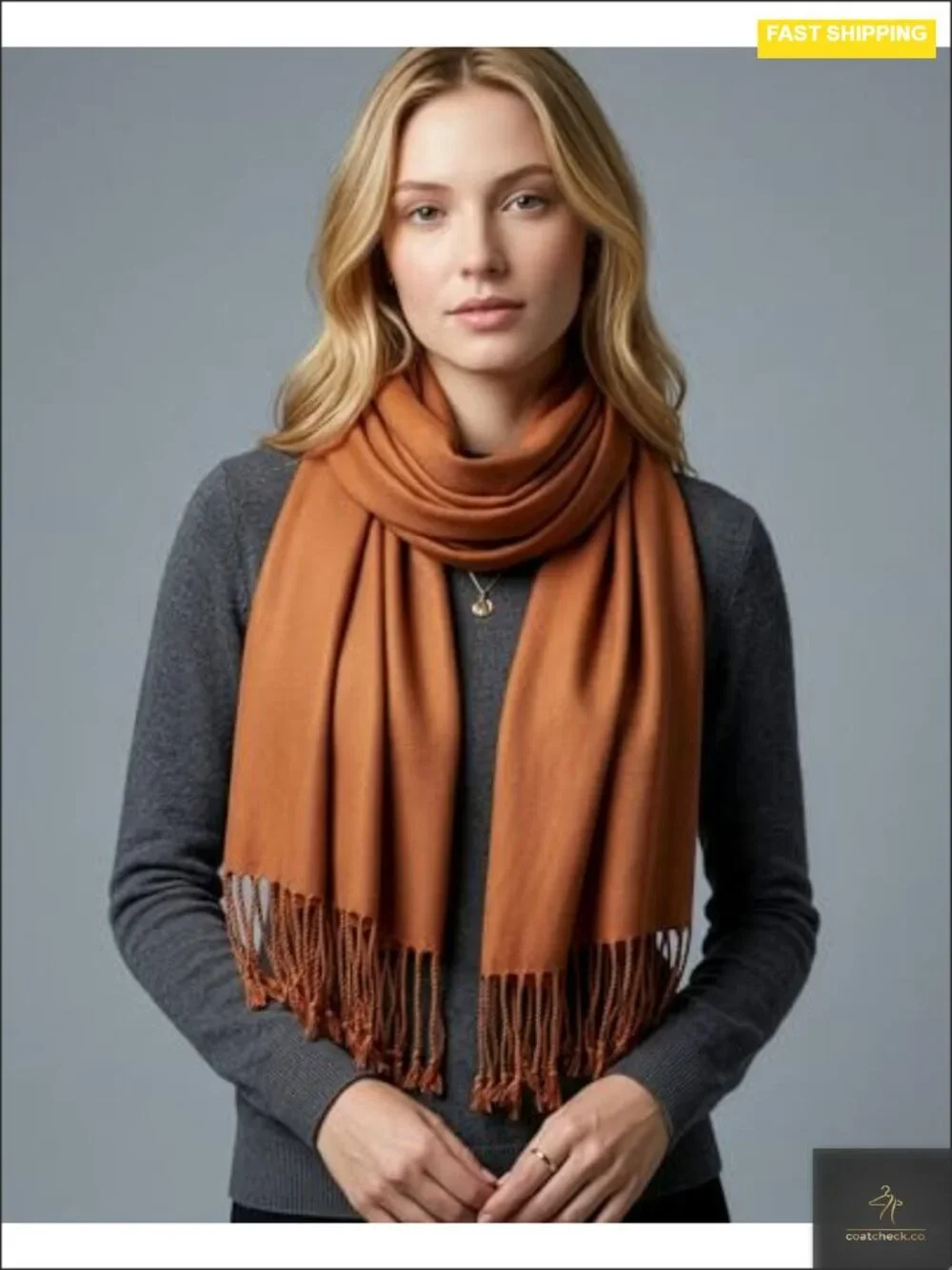 Lightweight Pashmina Scarf for Women - Soft Silky Shawl Wrap Evening Dress